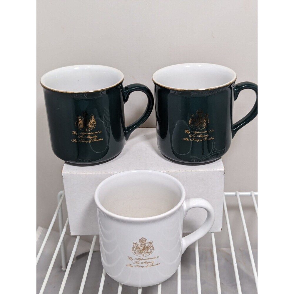 Gevalia Kaffe Coffee Cup Mugs By Appointment To His Majesty The King Of Sweden-3